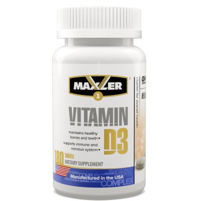 Maxler Vitamin D3 1200 IU, (Витамин Д3), 180 таблеток