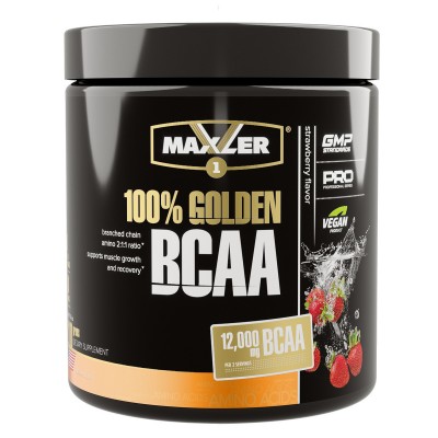 Аминокислоты Maxler 100% Golden BCAA (2:1:1) 210 гр. - Клубника
