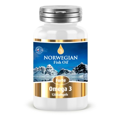 Norwegian Fish Oil Омега-3 Форте, 1384 мг, 120 капсул