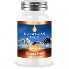 Омега-жиры Norwegian Fish Oil Омега-3 Масло лосося, 120 капс