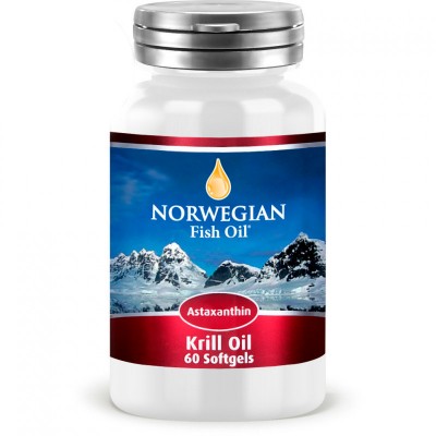 Омега-3 Масло криля NORWEGIAN Fish Oil Krill Oil Astaxanthin, 60 капс