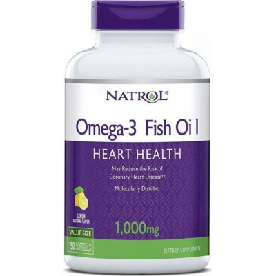 Рыбий жир Natrol Omega 3 Fish Oil 1000 мг, 150 капсул