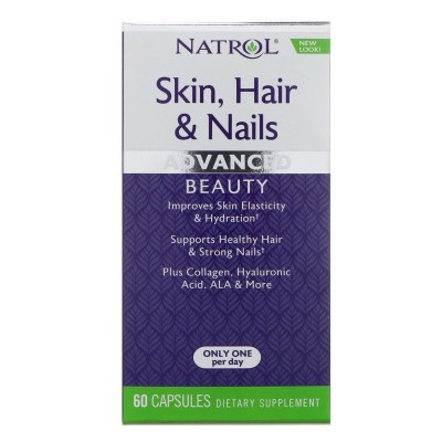 Витаминно-минеральный комплекс Natrol Skin Hair Nails Women's, 60 капсул
