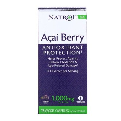 Антиоксидант Natrol AcaiBerry 1000 мг, 75 капсул