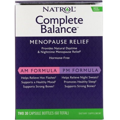 Витамины Natrol 'Complete Balance for menopause AM&PM formula' 60 капс