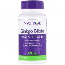Антиоксидант Natrol Ginkgo Biloba 120 мг, 60 капсул
