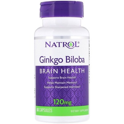 Антиоксидант Natrol Ginkgo Biloba 120 мг, 60 капсул