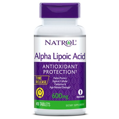 Альфа-липоевая кислота Natrol 'Alpha Lipoic Acid 600mg Time Release' 45 табл