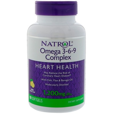 Омега 3-6-9 Natrol Omega 3-6-9 Complex, 90 капсул