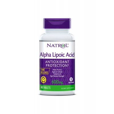Антиоксидант Natrol Alpha Lipoic Acid 600 мг, 45 таблеток