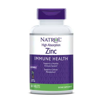 Цинк повышенной усваиваемости Natrol 'High Absorption Zinc' 60 таб
