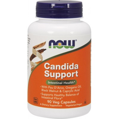 NOW Кандида Candida Support, 90 капсул