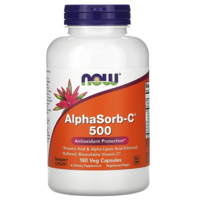 Now Foods,   Антиоксидант, AlphaSorb-C 500, 180 капсул