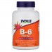 Now Foods витамин В6, 100 мг, 250 вегетарианских капсул