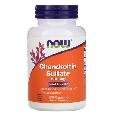 Now Foods,   Поддерживает здоровье суставов, Chondroitin Sulfate, 600 мг, 120 капсул