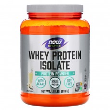 Now Foods, Изолят сывороточного протеина, со вкусом натуральной ванили, 816 г