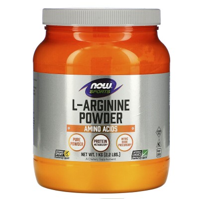 Now Foods, Комплекс Аминокислот, Для спортсменов, порошок L-аргинина, 1 кг