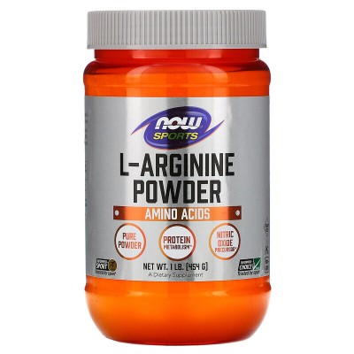 Now Foods, Комплекс Аминокислот, Sports, L-Arginine Powder, 454 г