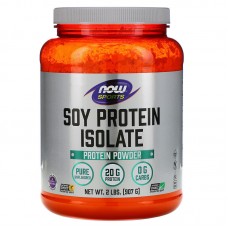 Now Foods, Sports, Изолят соевого белка, натуральный неаромаизированный, 907 г