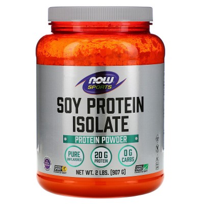 Now Foods, Sports, Изолят соевого белка, натуральный неаромаизированный, 907 г