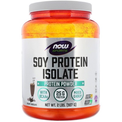 Now Foods, Sports, изолят соевого белка, кремовый шоколад, 907 г