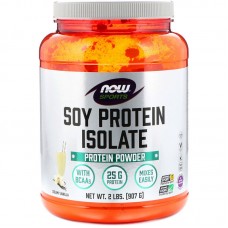 Now Foods, Sports, изолят соевого белка со вкусом сливочной ванили, 907 г