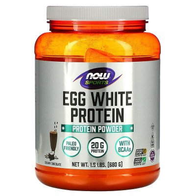 Now Foods, Яичный белок, сливочный шоколад, 680 г