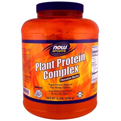 Now Foods, Комплекс с растительным протеином, Шоколадный мокко, 2722 г