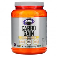 Now Foods, Гейнер, Спорт, набор углеводов, 907 г