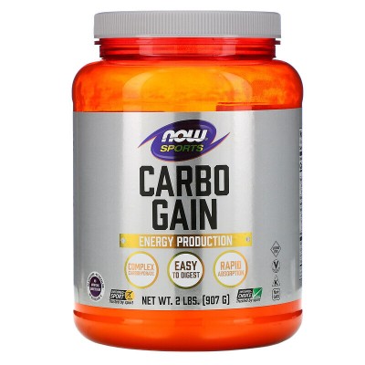 Now Foods, Гейнер, Спорт, набор углеводов, 907 г