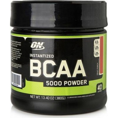 Optimum Nutrition BCAA 5000 Powder Fruit Punch, 380 г