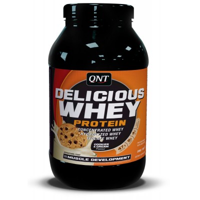 Протеин QNT Delicious Whey Protein, печенье-крем, 2200 г