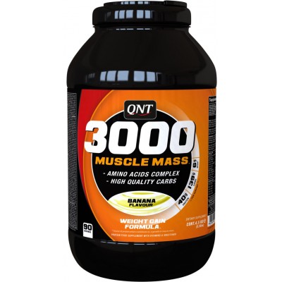 Белково-углеводная смесь QNT '3000 Muscle Mass', ваниль, 4,5 кг