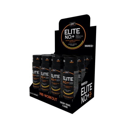 Предтренировочный шот QNT 'Elite N.O. +' Вишня виноград 12 шт х 80 мл