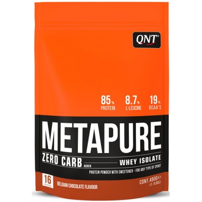 Изолят протеина QNT Metapure Zero Carb, бельгийский шоколад, 480 г