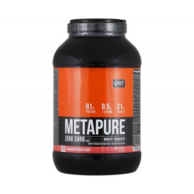 Изолят протеина QNT Metapure Zero Carb, клубника-банан, 2000 г