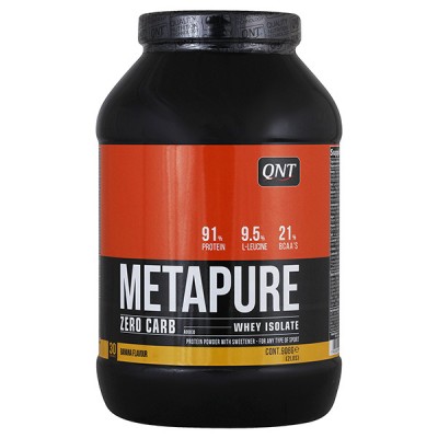 Изолят протеина QNT Metapure Zero Carb, 908 г, вкус: банан