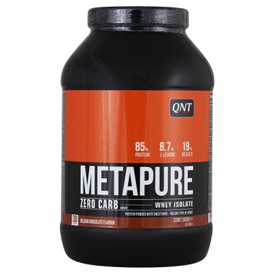 Изолят протеина QNT Metapure Zero Carb, 908 г, вкус: бельгийский шоколад