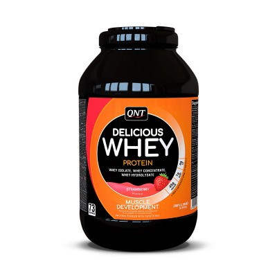Протеин QNT Delicious Whey Protein, 2200 г, вкус: клубника