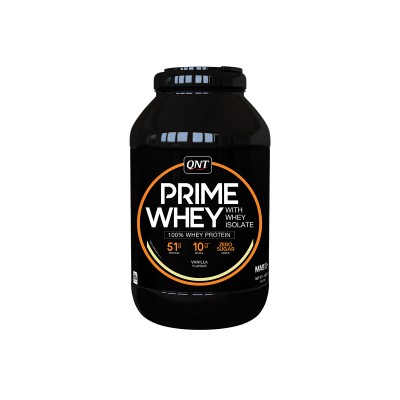 Белковая смесь на основе сывороточного протеина и изолята QNT Prime Whey, ваниль, 2000 г