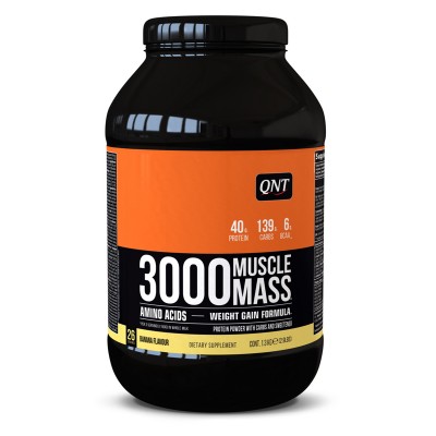 Гейнер QNT 'Muscle Mass 3000' Банан 1,3 кг