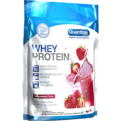 Протеин Quamtrax Direct Whey Protein 2000 г, клубника