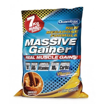 Гейнер Quamtrax Nutrition Massive Gainer, 7000 г, вкус: шоколад