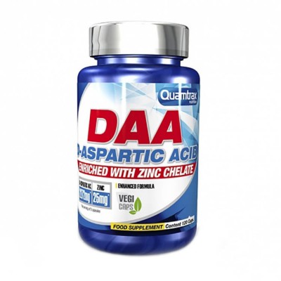 Д-аспарагиновая кислота Quamtrax Nutrition DAA D-Aspartic Acid, 120 капсул