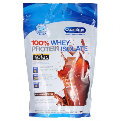 Изолят протеина Quamtrax Nutrition Direct Whey Protein Isolate 2000 г, шоколад