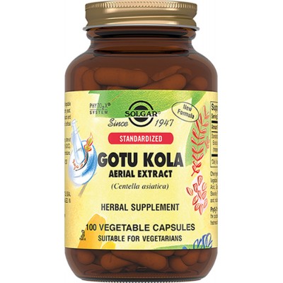 Solgar, Gotu Kola 'Экстракт Готу Кола', 100 капсул