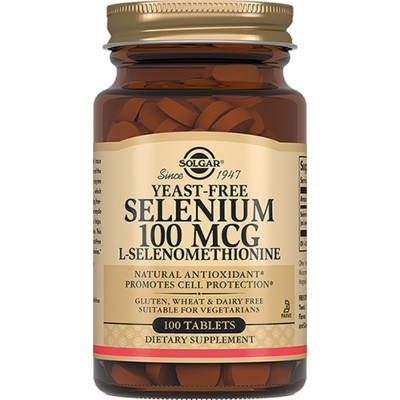 Solgar, Selenium 'Селен', 100 мкг, 100 таблеток