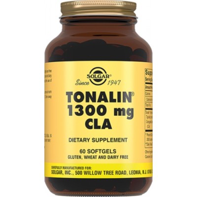 Solgar, Tonalin CLA 'Тоналин КЛК', 1300 мг, 60 капсул