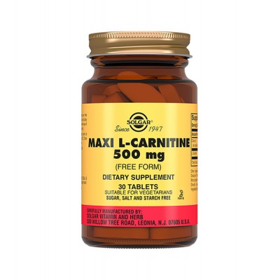 Solgar L-карнитин Maxi L-Carnitine 500 мг 30 таб