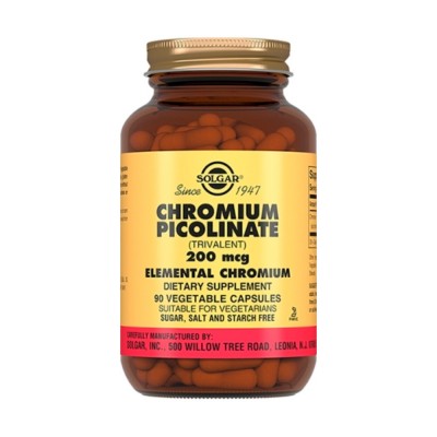 Solgar Chromium Picolinate 200 мкг, 90 капс